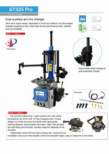Load image into Gallery viewer, GT325 PRO Double auxiliary arm plus double main arm semi-automatic tire changer 110V