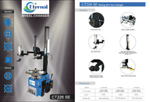 Load image into Gallery viewer, CT226SE 4 working arms semi-automatic tire changer 110V With bead blaster