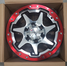 Load image into Gallery viewer, clear stock sales 15JVL07GA 15*8/6*139.7 108.2 Silver/Red Wheel Rims Set (4)
