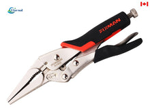 Load image into Gallery viewer, 9" Long Nose Lock Grip Pliers
