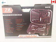 Load image into Gallery viewer, 72pc 1/2"&amp;1/4 Socket tools set
