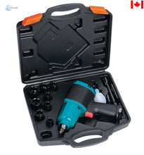 Load image into Gallery viewer, 1/4" Air Impact Wrench Kit with Impact Sockets 7500RPM 700N.m
